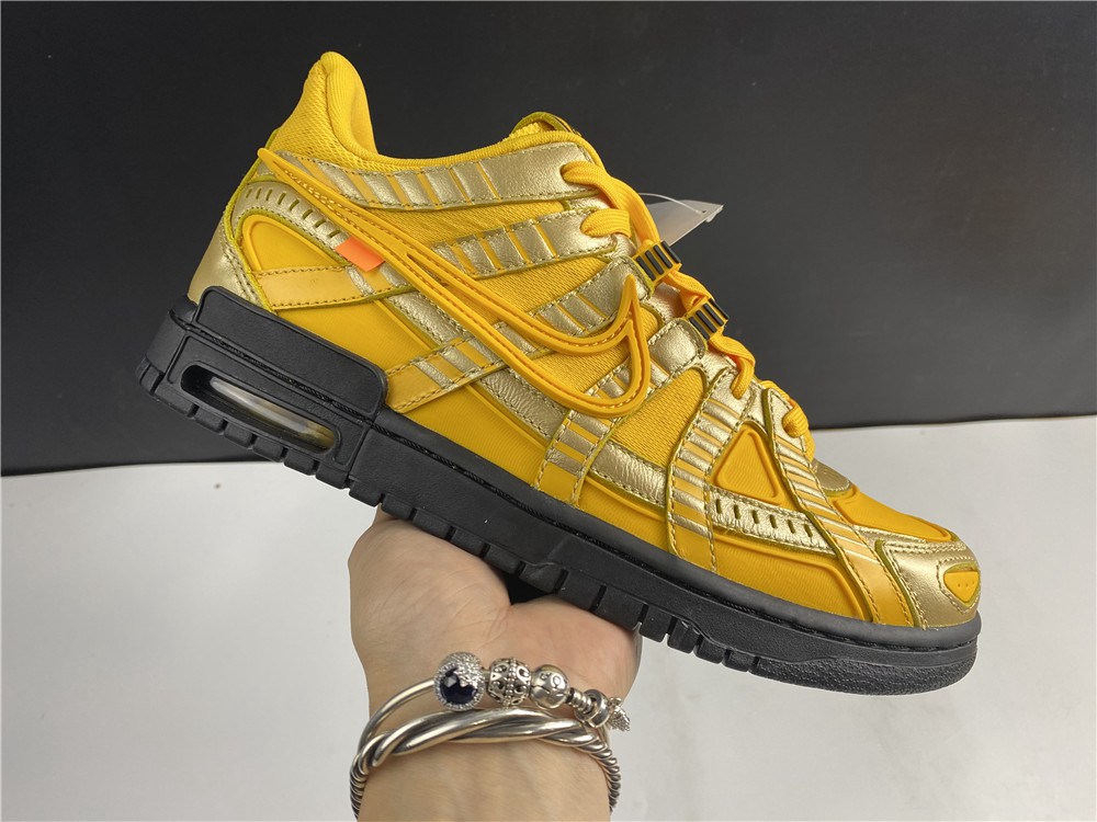 OFF-WHITE x Nike Air Rubber Dunk University Gold CU6015-100